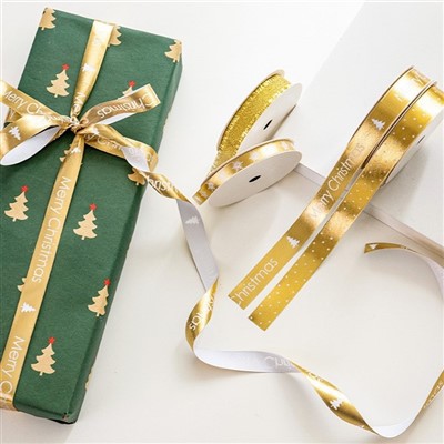 Christmas Ribbon Rau Khoom Plig Wrapping